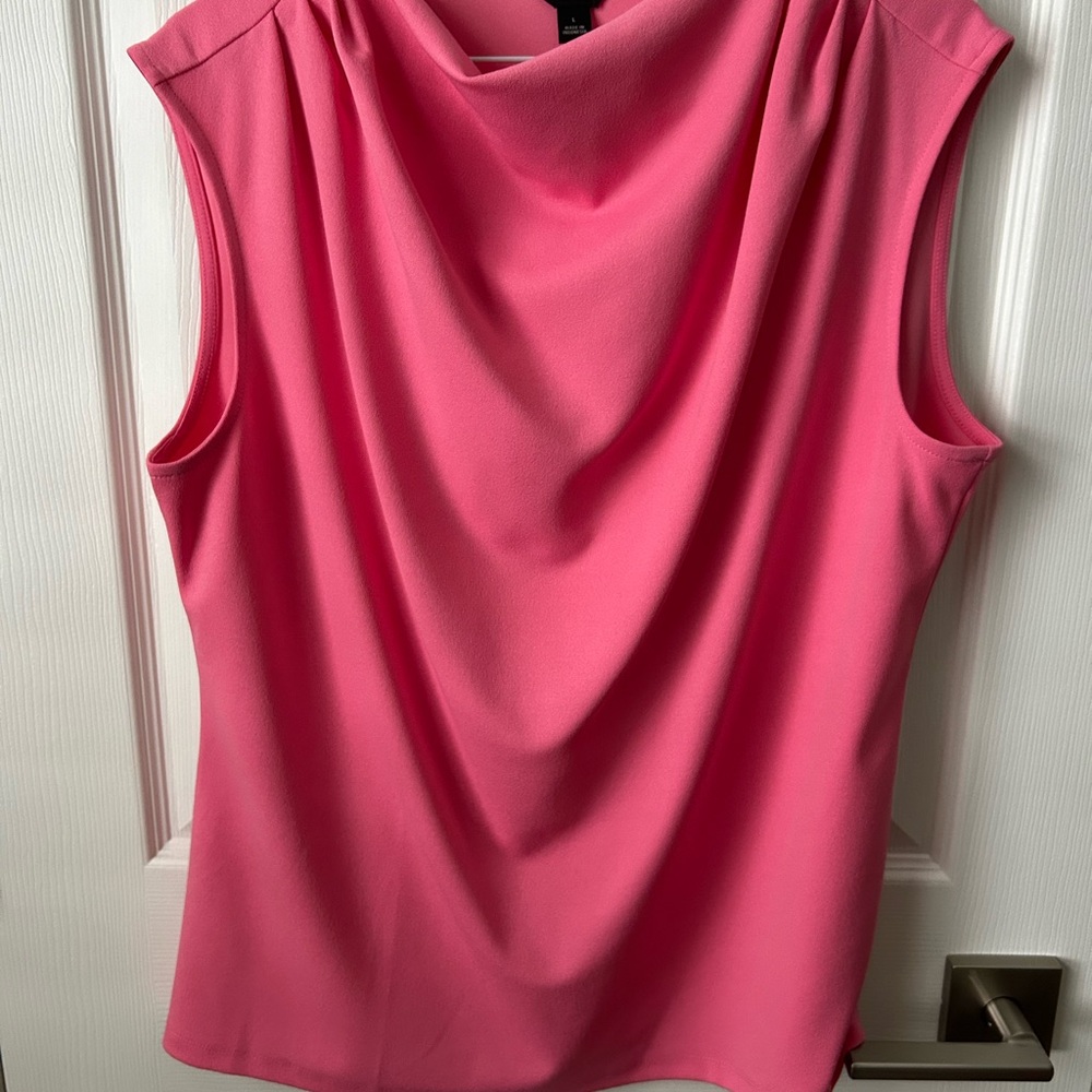 NWOT - Ann Taylor high draped  neck shell